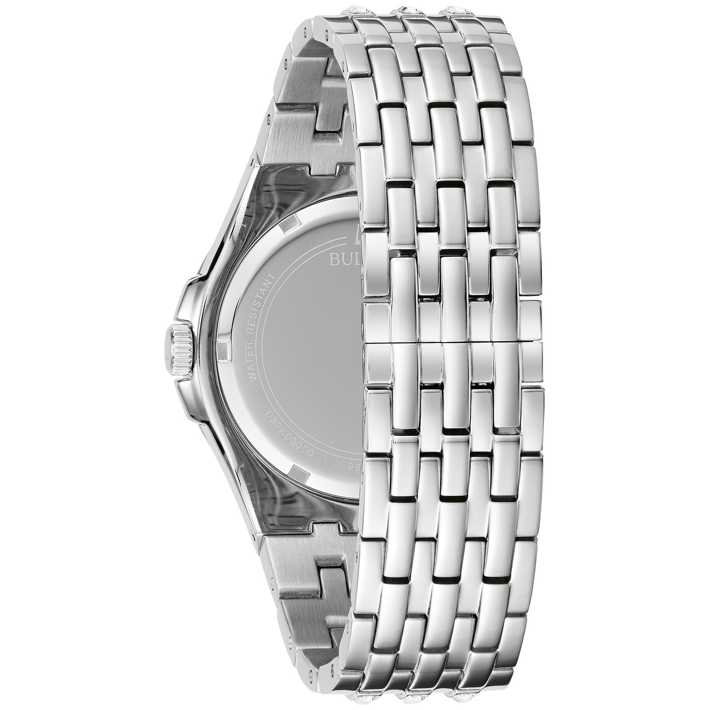 Bulova Dress/Classic Crystal Mens Watch Stainless Steel (8077819576550) (10220886950081)