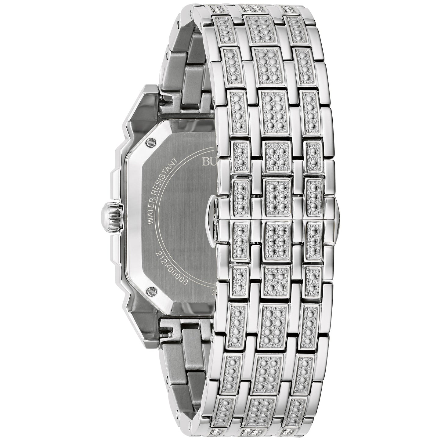 Bulova Dress/Classic Crystal Mens Watch Stainless Steel (8077819805926) (10220886261953)