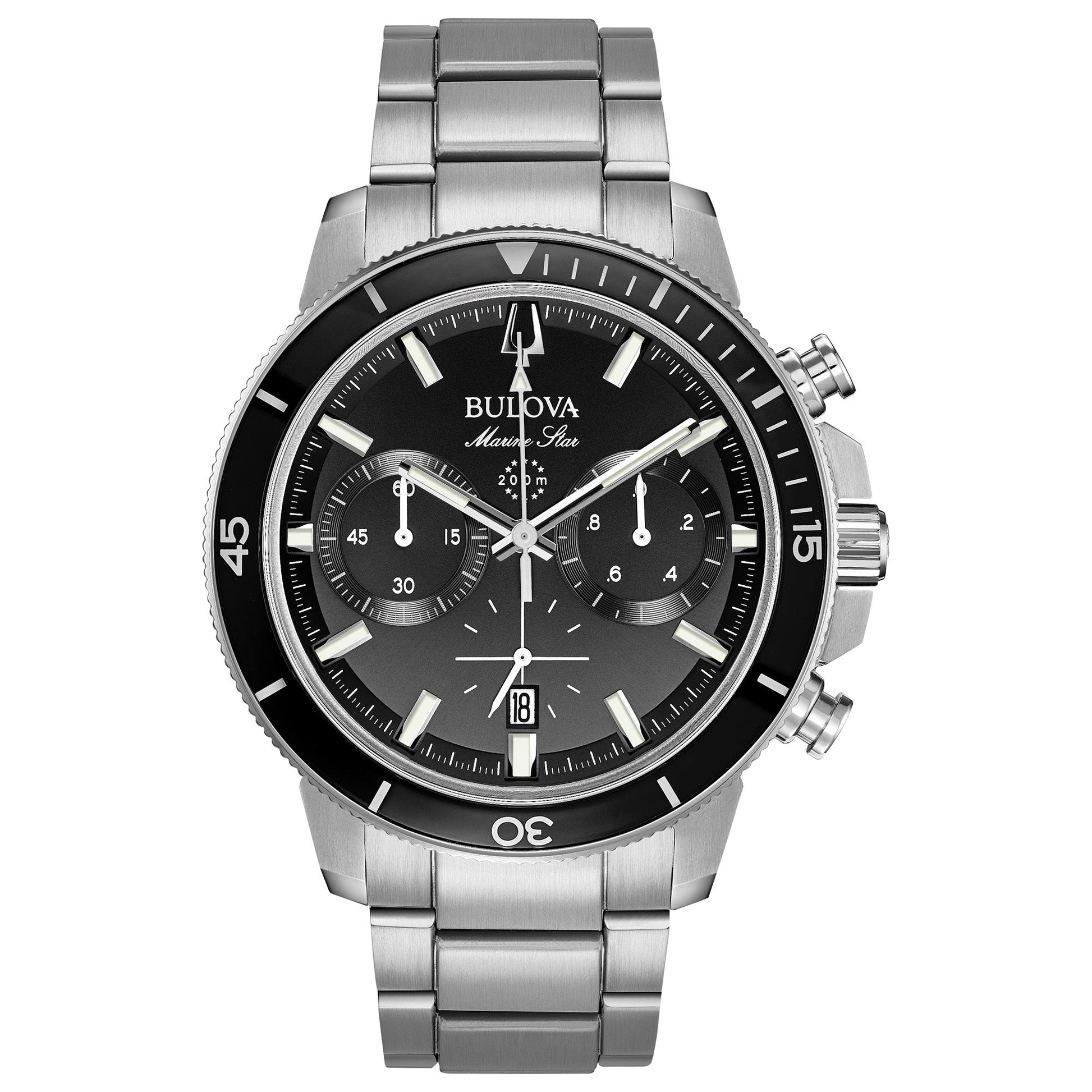 Bulova Performance Marine Star Mens Watch Stainless Steel (8077819936998) (10220885672129)