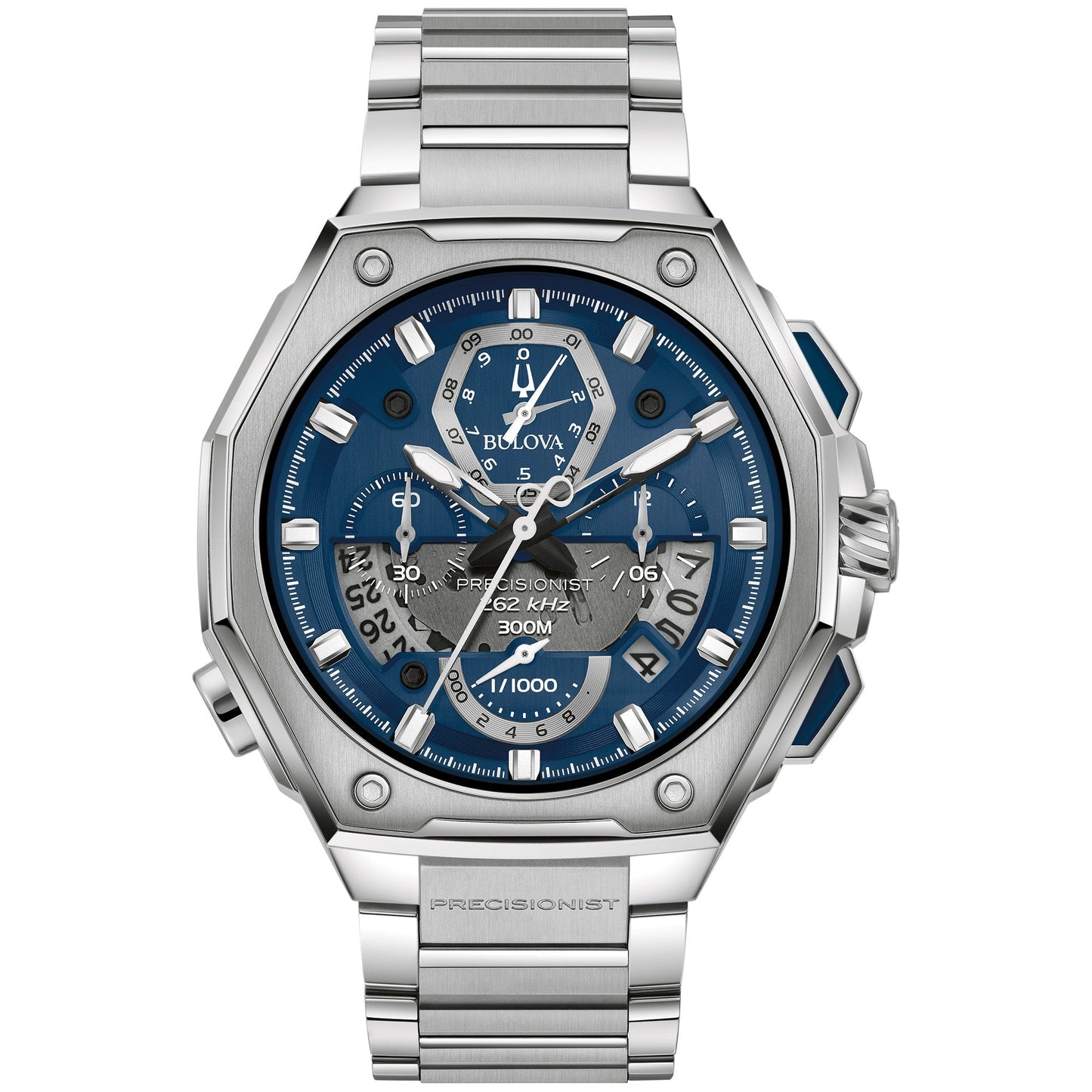 Bulova Proprietary Precisionist Mens Watch Stainless Steel (8077820133606) (10220885213377)