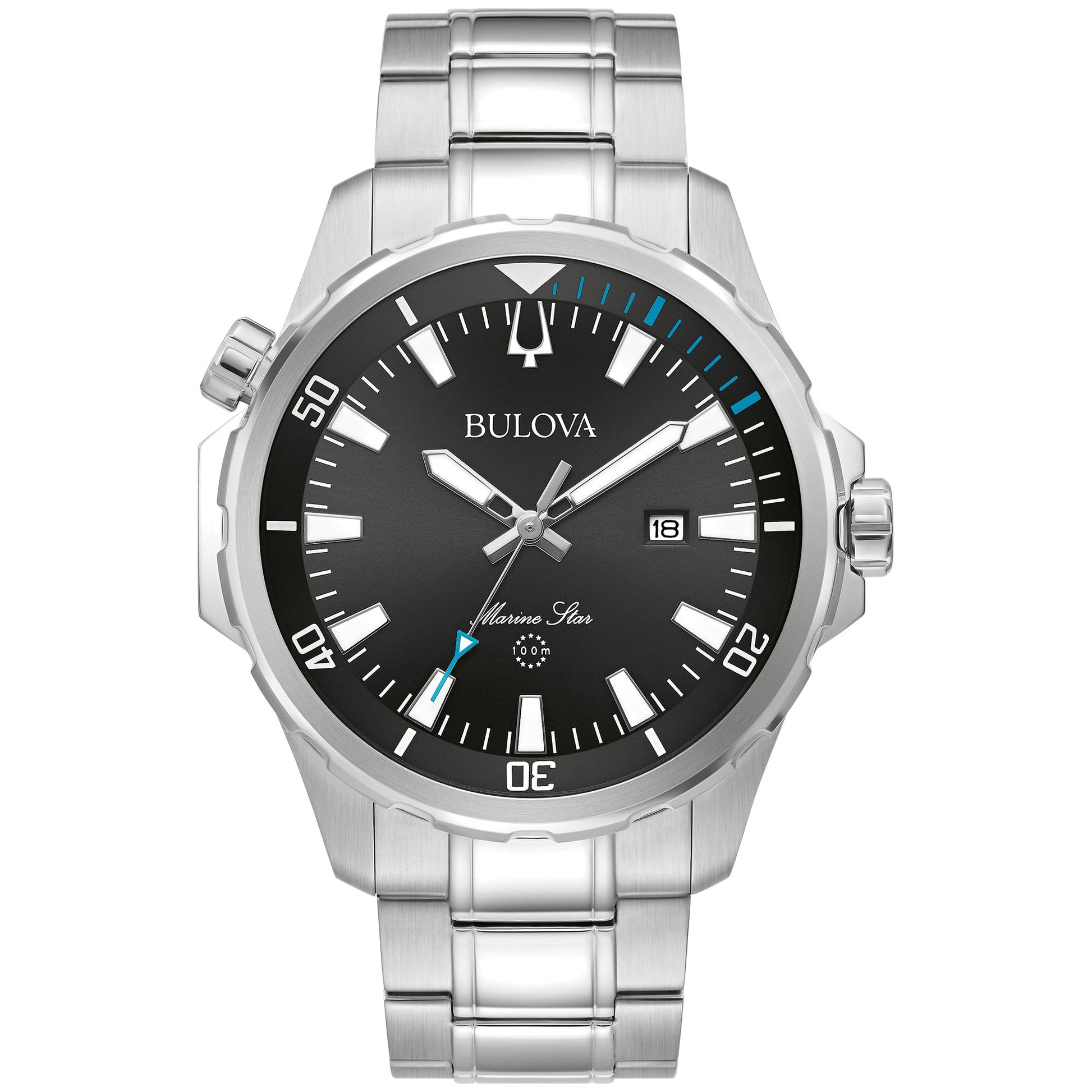 Bulova Performance Marine Star Mens Watch Stainless Steel (8077820330214) (10220884590785)