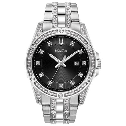 Bulova  Box Set Bul Crystal Mens Stainless Steel (8287993888998) (10220857032897)