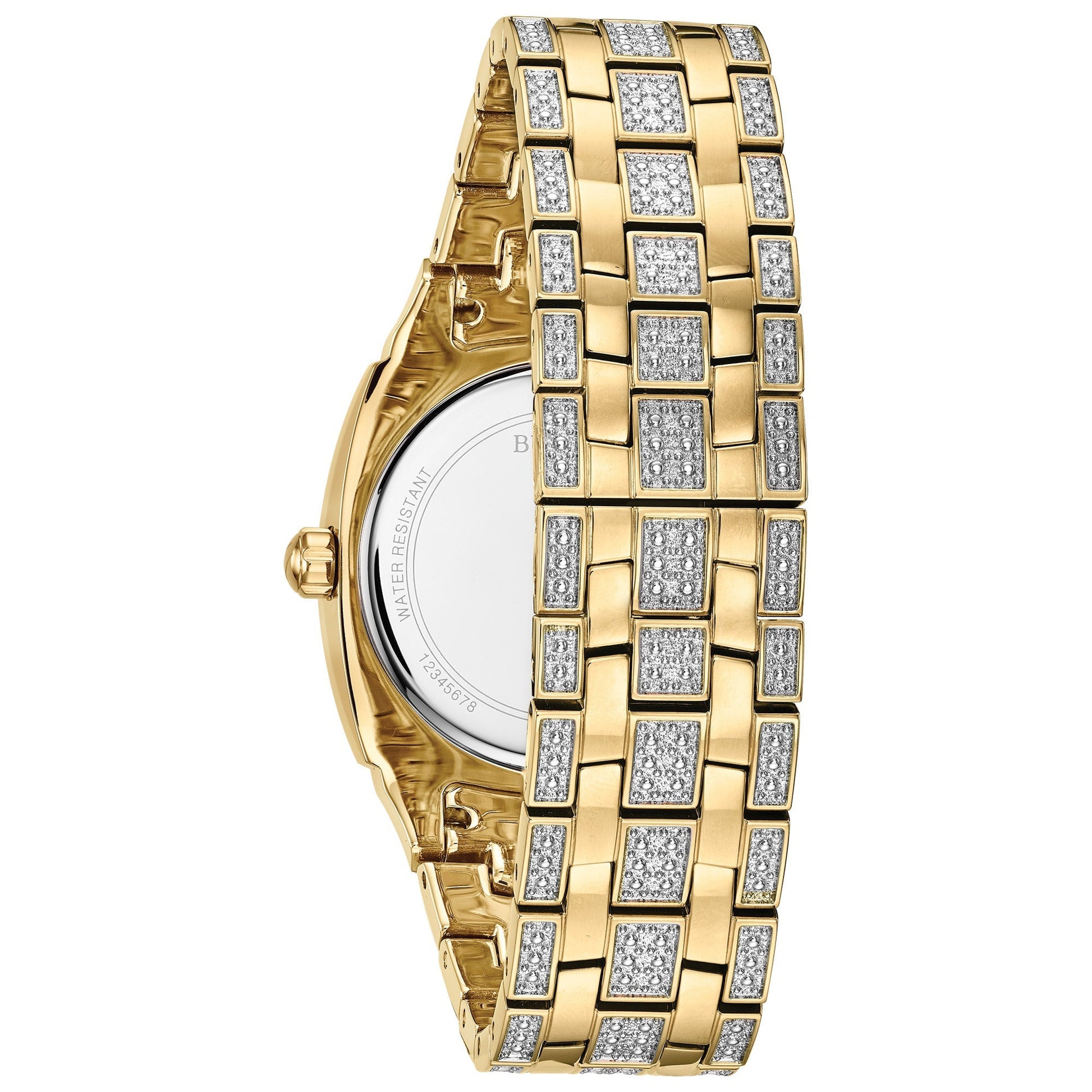 Bulova Dress/Classic Crystal Mens Watch Stainless Steel (8077822034150) (10220877611201)