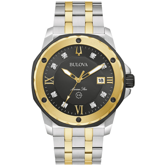 Bulova Performance Marine Star Mens Watch Stainless Steel (8077822918886) (10220875284673)