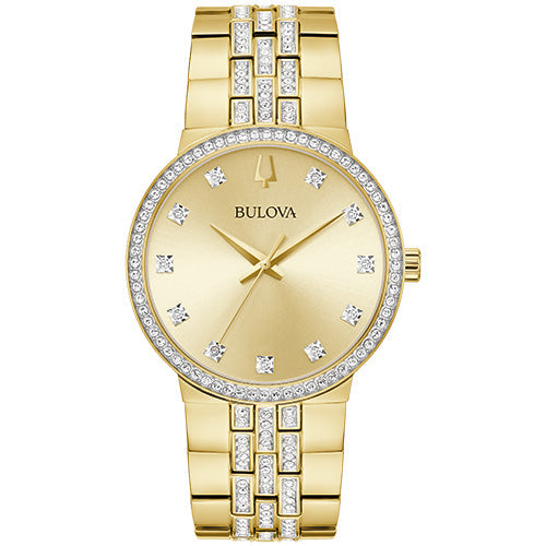 Bulova  Box Set Bul Crystal Mens Stainless Steel (8287994216678) (10220855132353)