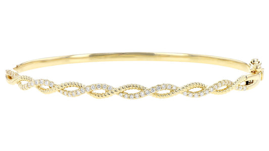 Twisted Diamond Bangle (8055263232230) (10220907987137)