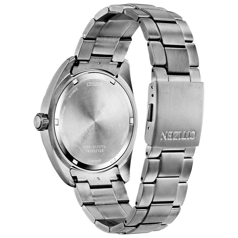 CITIZEN Eco-Drive Weekender Garrison Mens Super Titanium (8434908791014) (10220837306561)