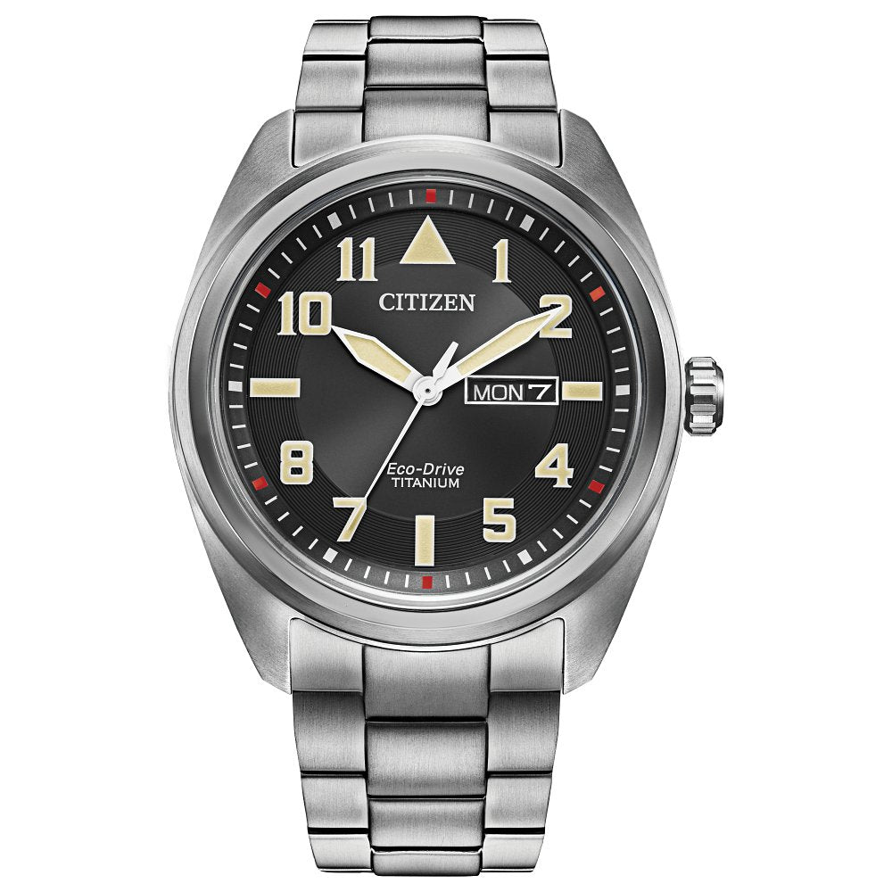 CITIZEN Eco-Drive Weekender Garrison Mens Super Titanium (8434908791014) (10220837306561)