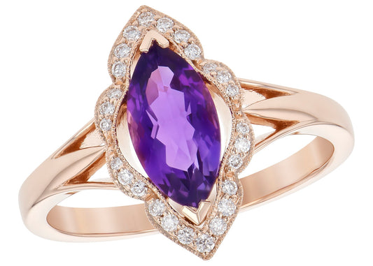 Purple Amethyst Ring (8055263854822) (10220904808641)