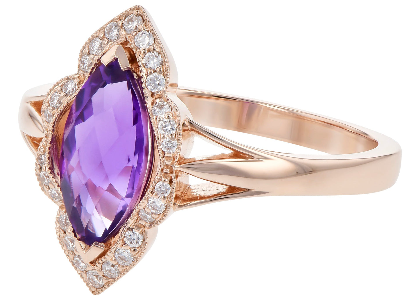 Purple Amethyst Ring (8055263854822) (10220904808641)