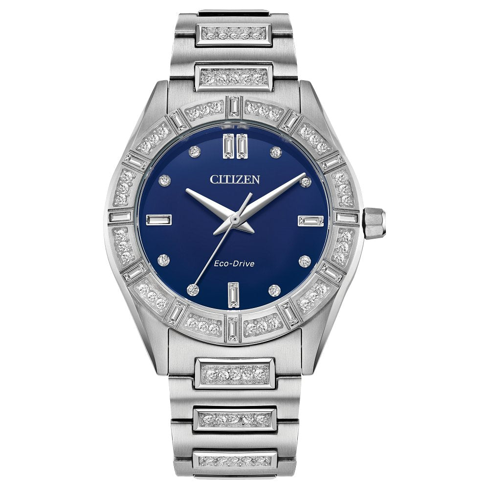 CITIZEN Eco-Drive Dress/Classic Eco Crystal Eco Ladies Stainless Steel (8434915868902) (10220821872833)