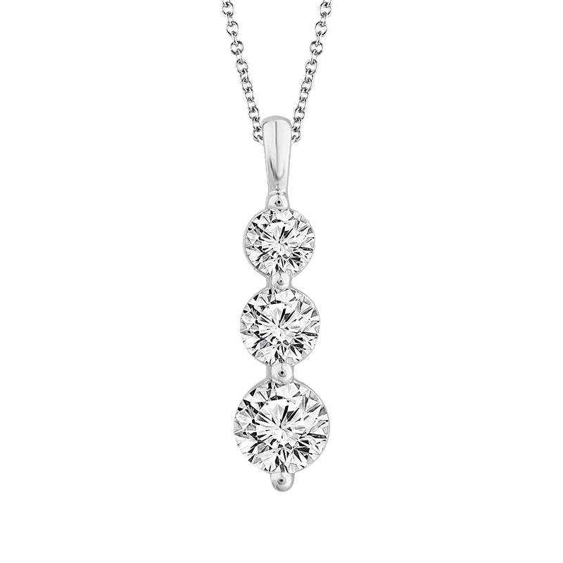 Diamond Fashion Pendant 1 ct tw 14k White Gold (8294423560422) (10220844024001)