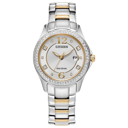 CITIZEN Eco-Drive Dress/Classic Eco Crystal Eco Ladies Stainless Steel (8434911903974) (10220830326977)