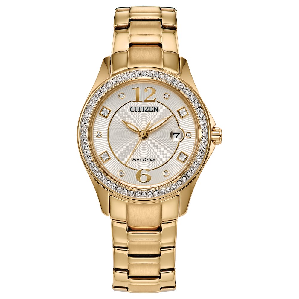 CITIZEN Eco-Drive Dress/Classic Eco Crystal Eco Ladies Stainless Steel (8434910036198) (10220834422977)