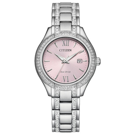 CITIZEN Eco-Drive Dress/Classic Eco Crystal Eco Ladies Stainless Steel (8434910134502) (10220834259137)