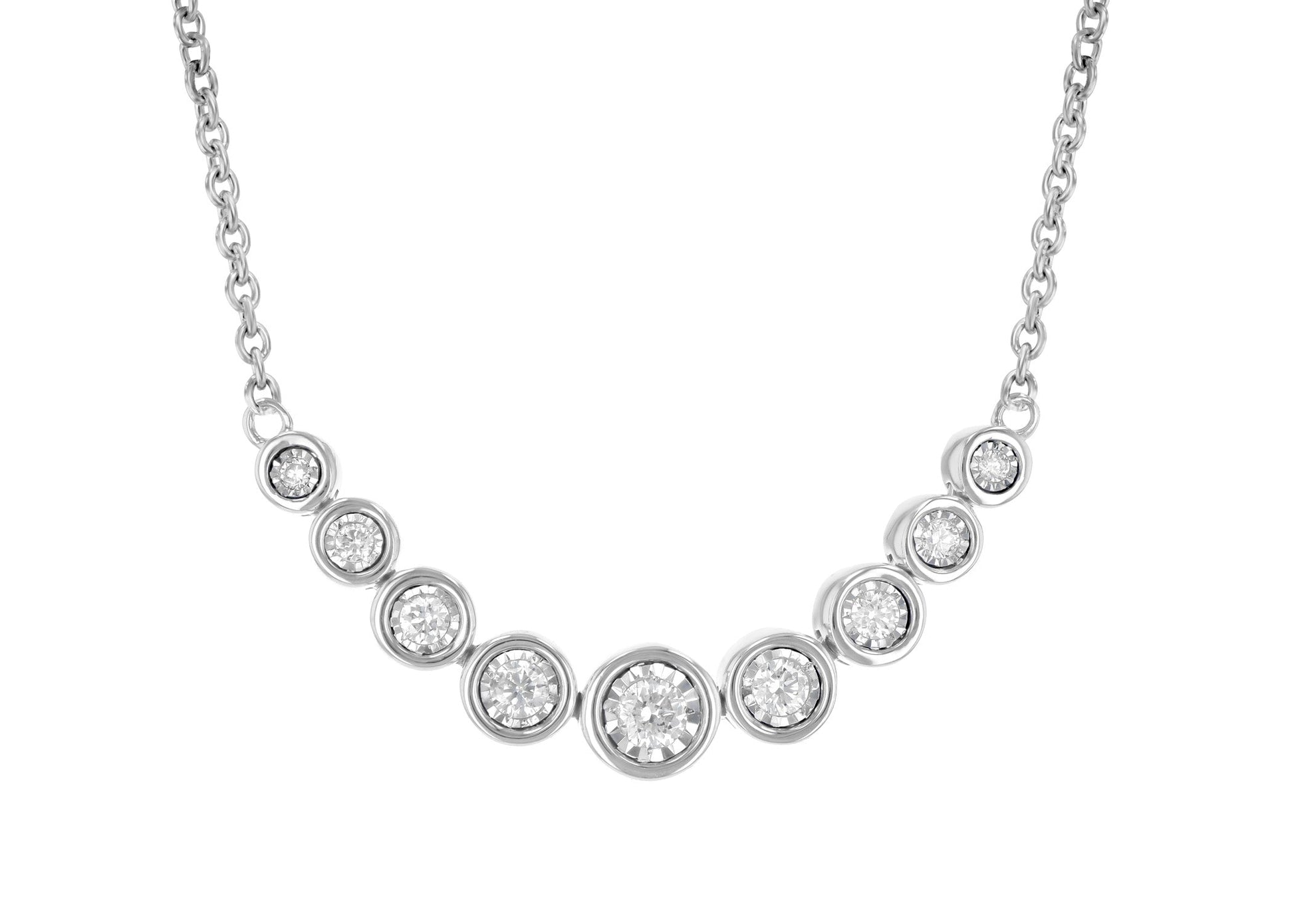 Bezel Set Diamond Bar Necklace (8055264510182) (10220900548801)