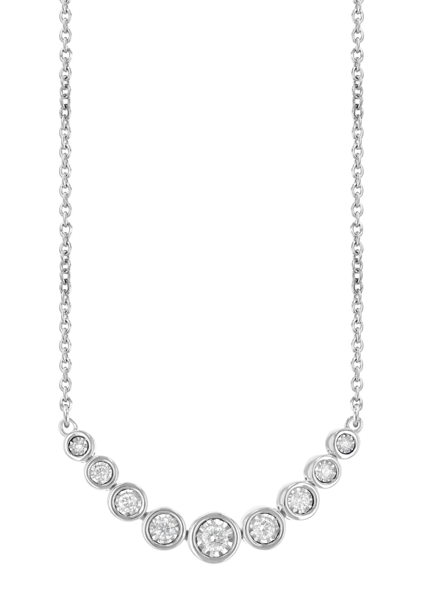 Bezel Set Diamond Bar Necklace (8055264510182) (10220900548801)