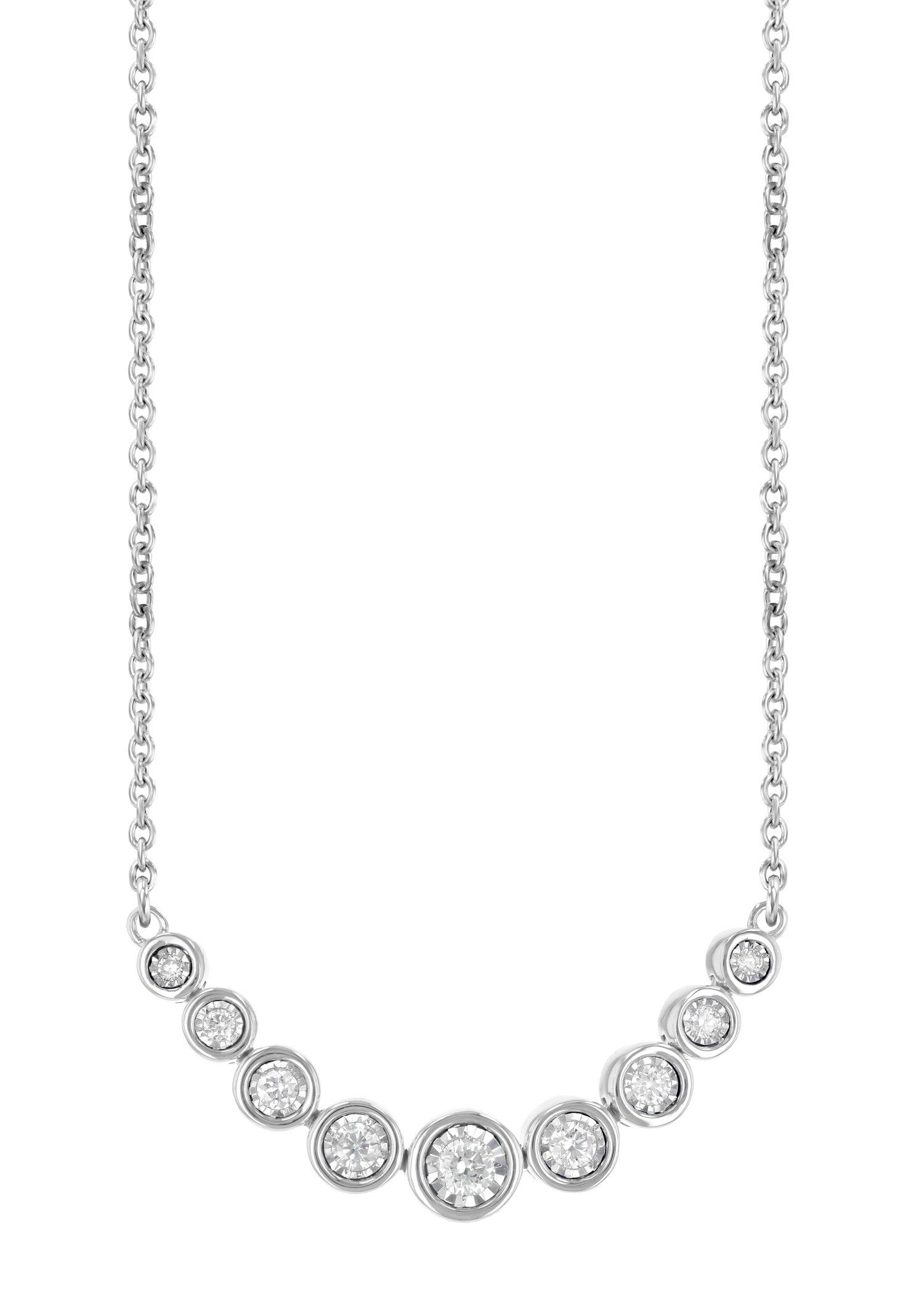 Bezel Set Diamond Bar Necklace (8055264510182) (10220900548801)