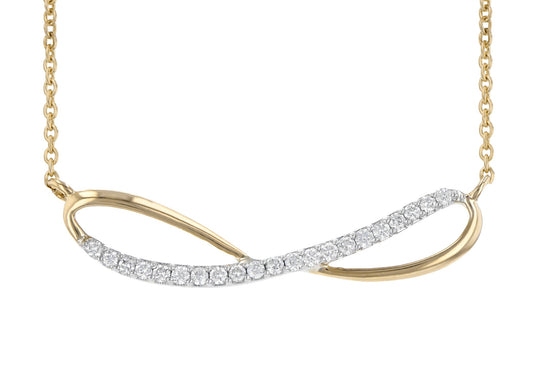 Twisted Diamond Bar Necklace (8055264575718) (10220899827905)