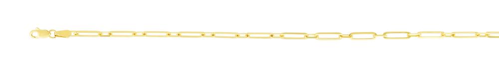 14K Alternating 2.8mm Paperclip Link Chain (10241813217473)