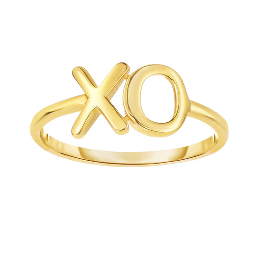 14kt Yellow Gold Shiny 7-1.5mm  inchesX inches &  inchesO inches Top Fancy Size 07 Ring (5688346443931) (10220998230209)