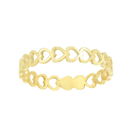 14kt Gold Size-7 Yellow Finish Band Ring (5688345723035) (10220998688961)