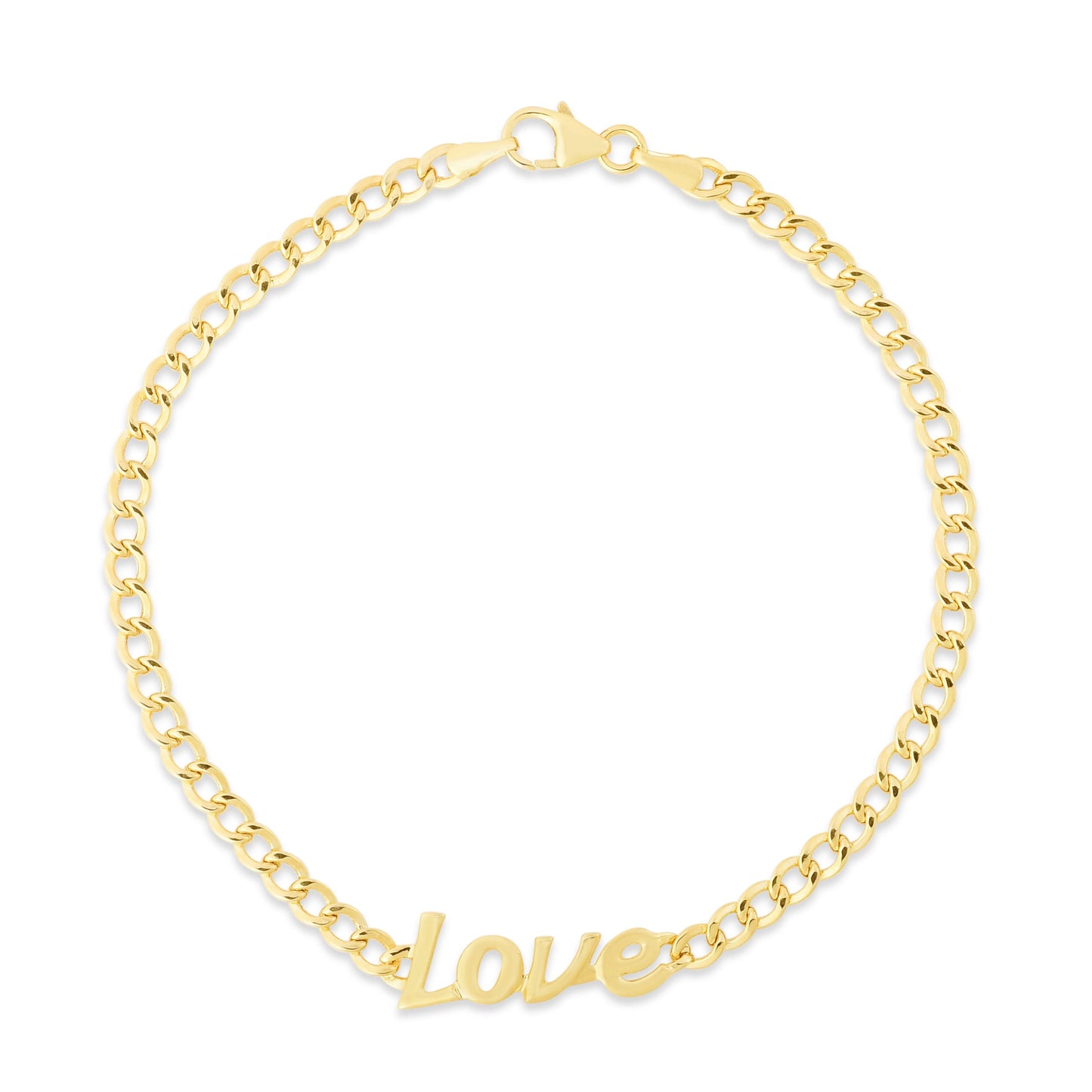 14K Love Curb Bracelet (8210050810086) (10220861620417)