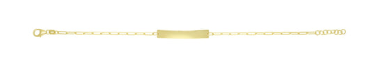 14K ID Bar Paperclip Bracelet (8210051006694) (10220861063361)