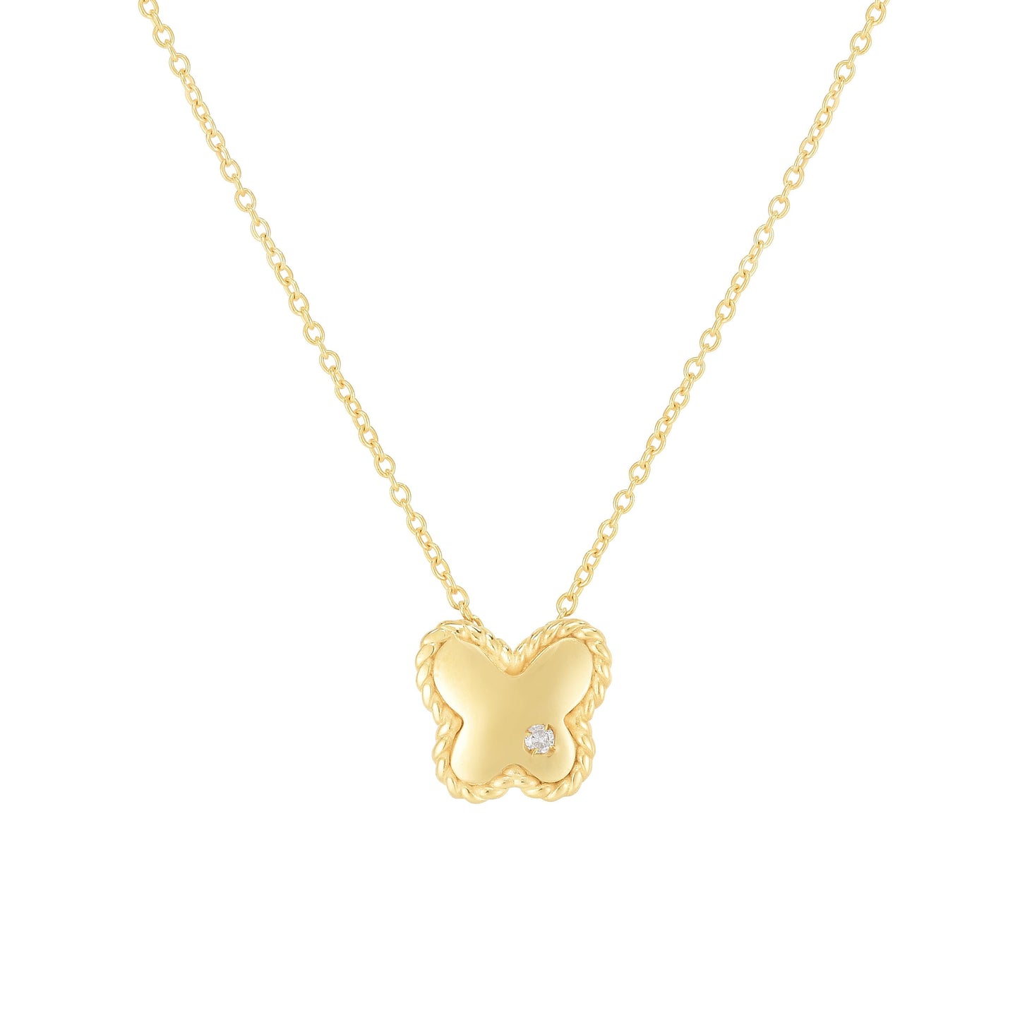 14K Gold Diamond Butterfly Piccolini Pendant (8210049073382) (10220865126593)