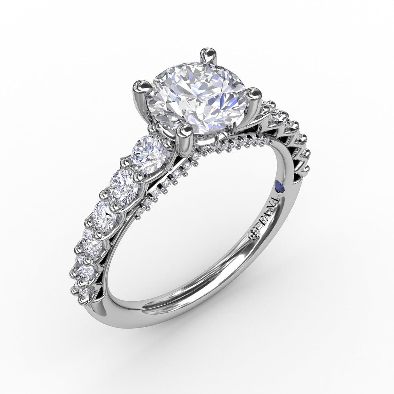 Contemporary Diamond Solitaire Engagement Ring With Openwork Diamond Band (5552771694747) (10221023690945)