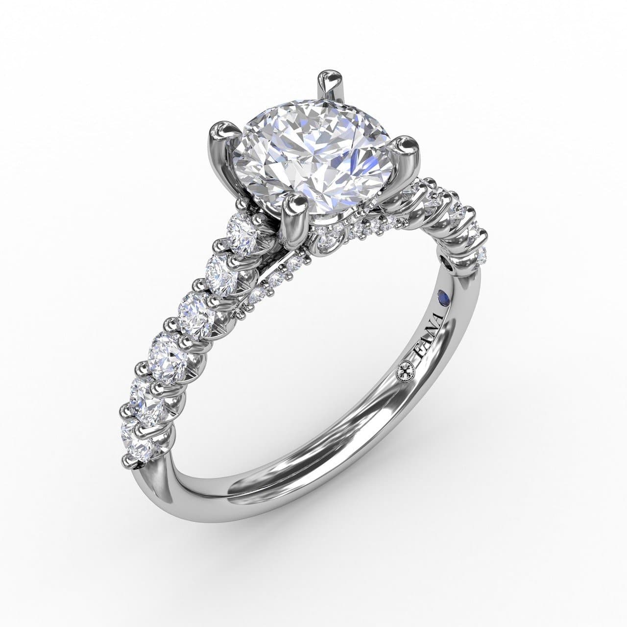 Contemporary Diamond Solitaire Engagement Ring With Hidden Halo (5552772546715) (10221023035585)