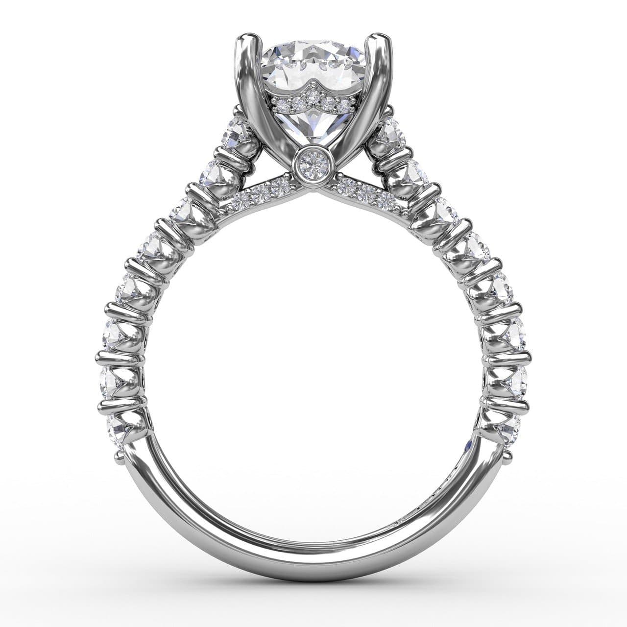 Contemporary Diamond Solitaire Engagement Ring With Hidden Halo (5552772972699) (10221022609601)