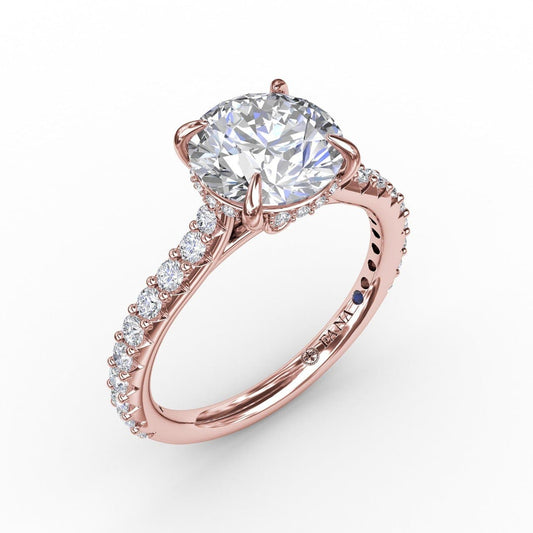 Classic Round Diamond Solitaire Engagement Ring With Hidden Pavé Halo (5552786997403) (10221012943041)