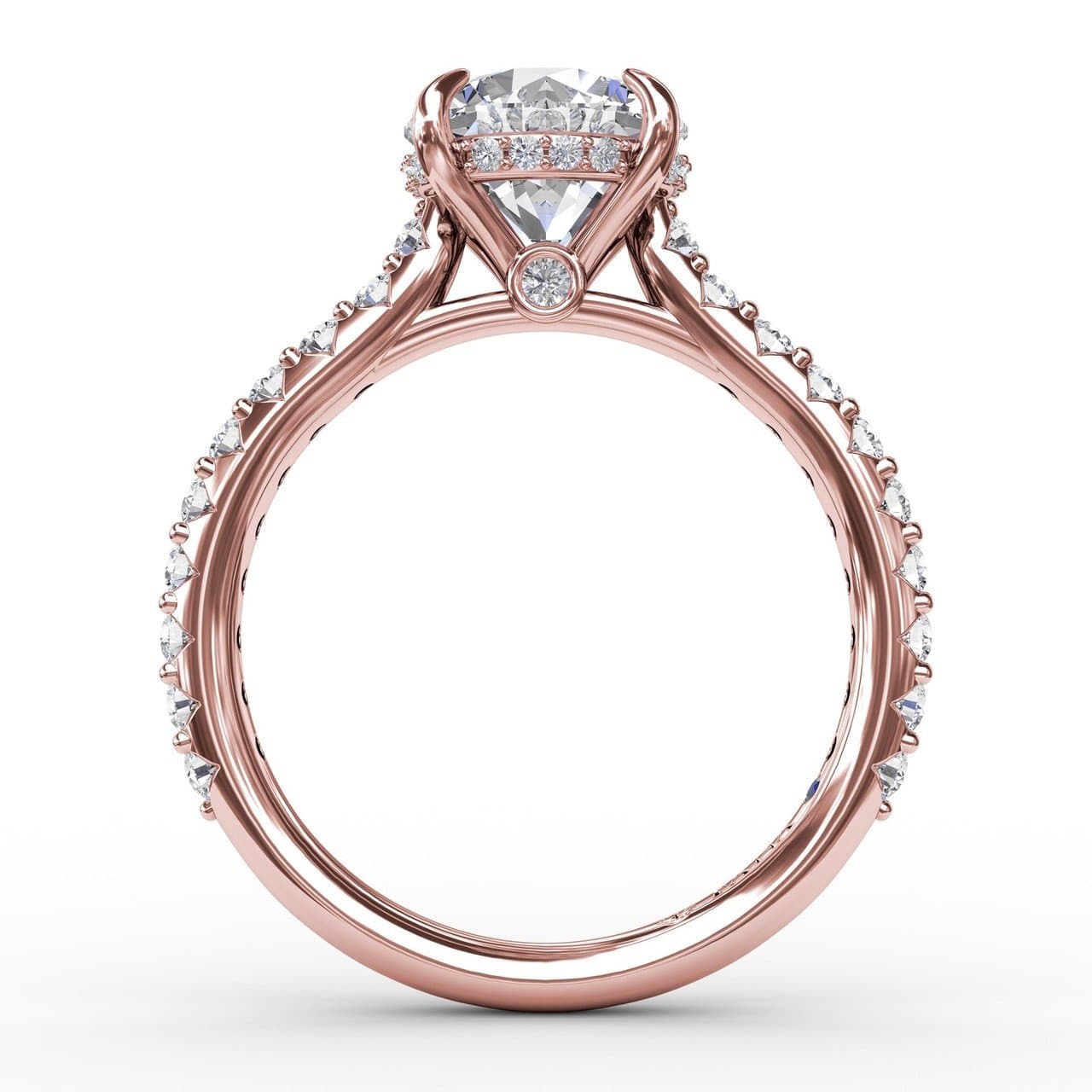 Classic Round Diamond Solitaire Engagement Ring With Hidden Pavé Halo (5552786997403) (10221012943041)