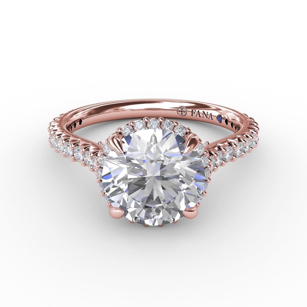 Contemporary Round Diamond Halo Engagement Ring With Geometric Details (5552788701339) (10221012058305)