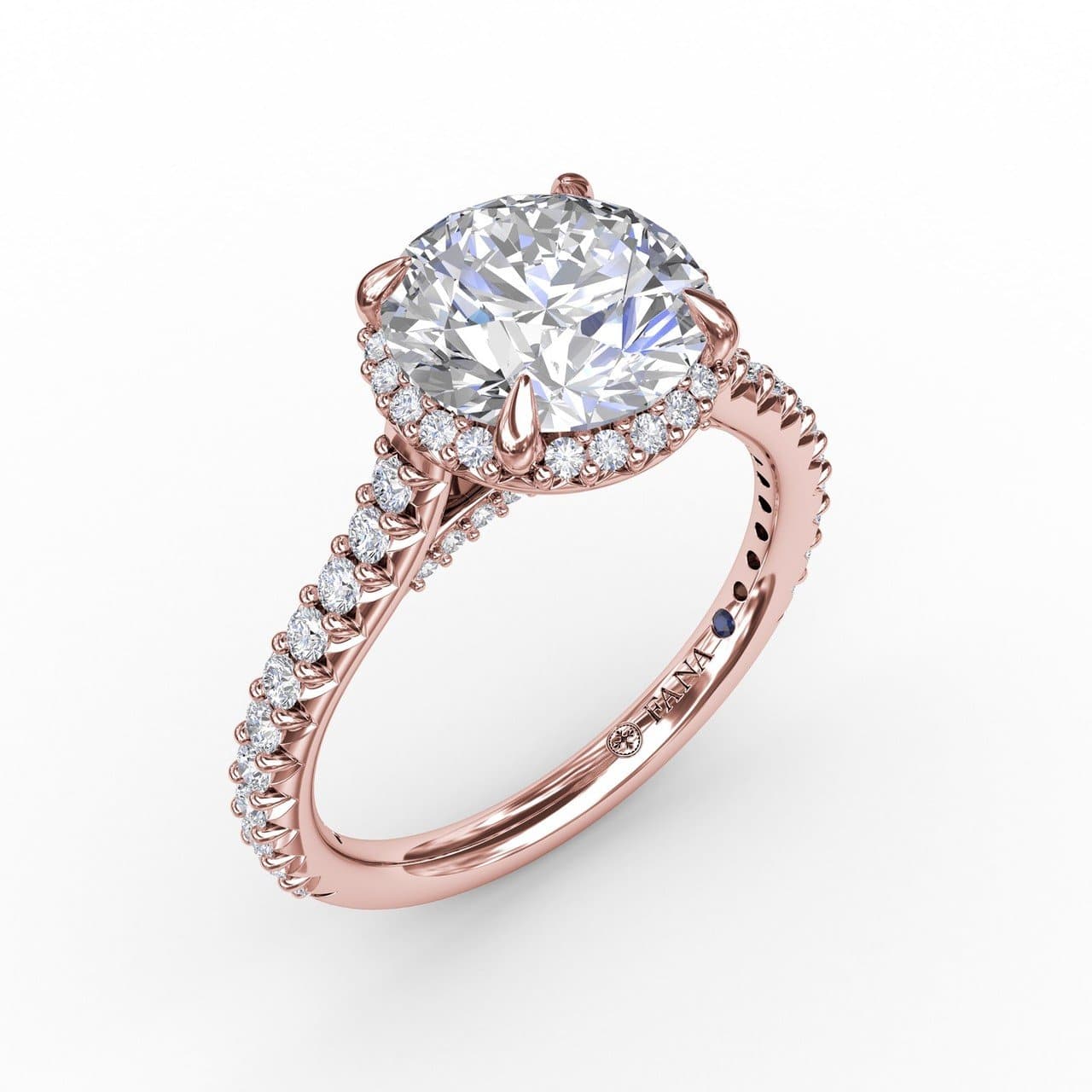 Contemporary Round Diamond Halo Engagement Ring With Geometric Details (5552788701339) (10221012058305)