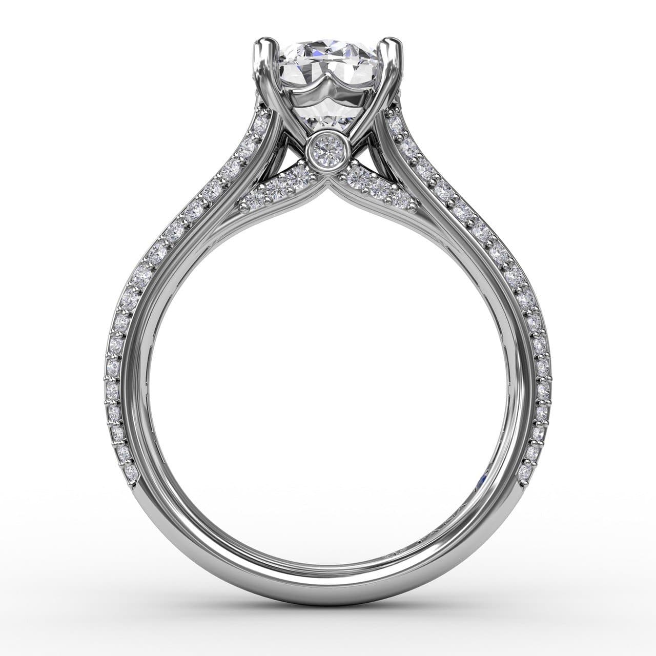 Oval Diamond Solitaire Engagement Ring With Baguettes and Pavé (5552776577179) (10221019529409)