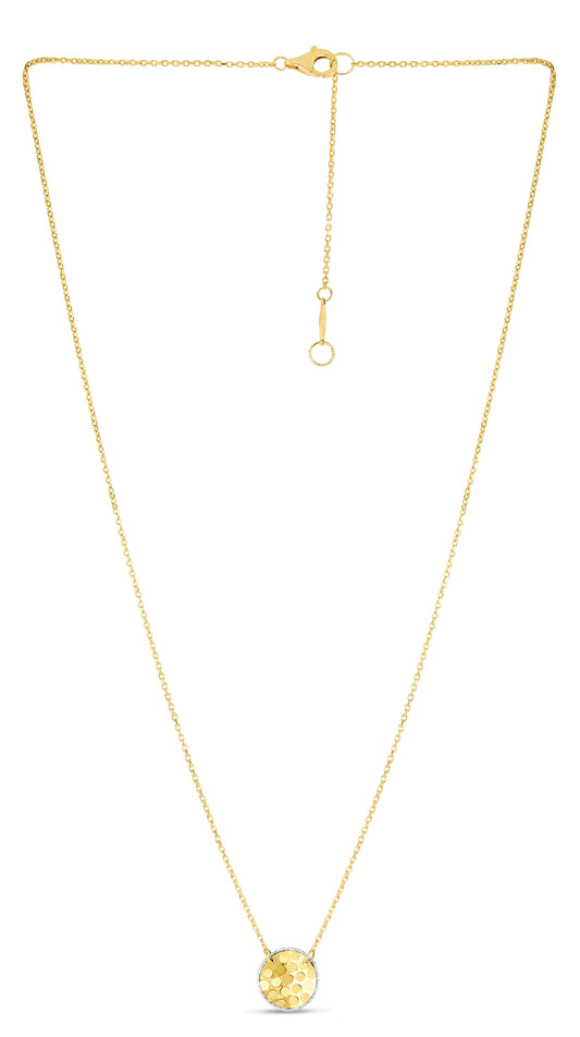 14K Confetti Round Disc Necklace (8210047336678) (10220868698305)