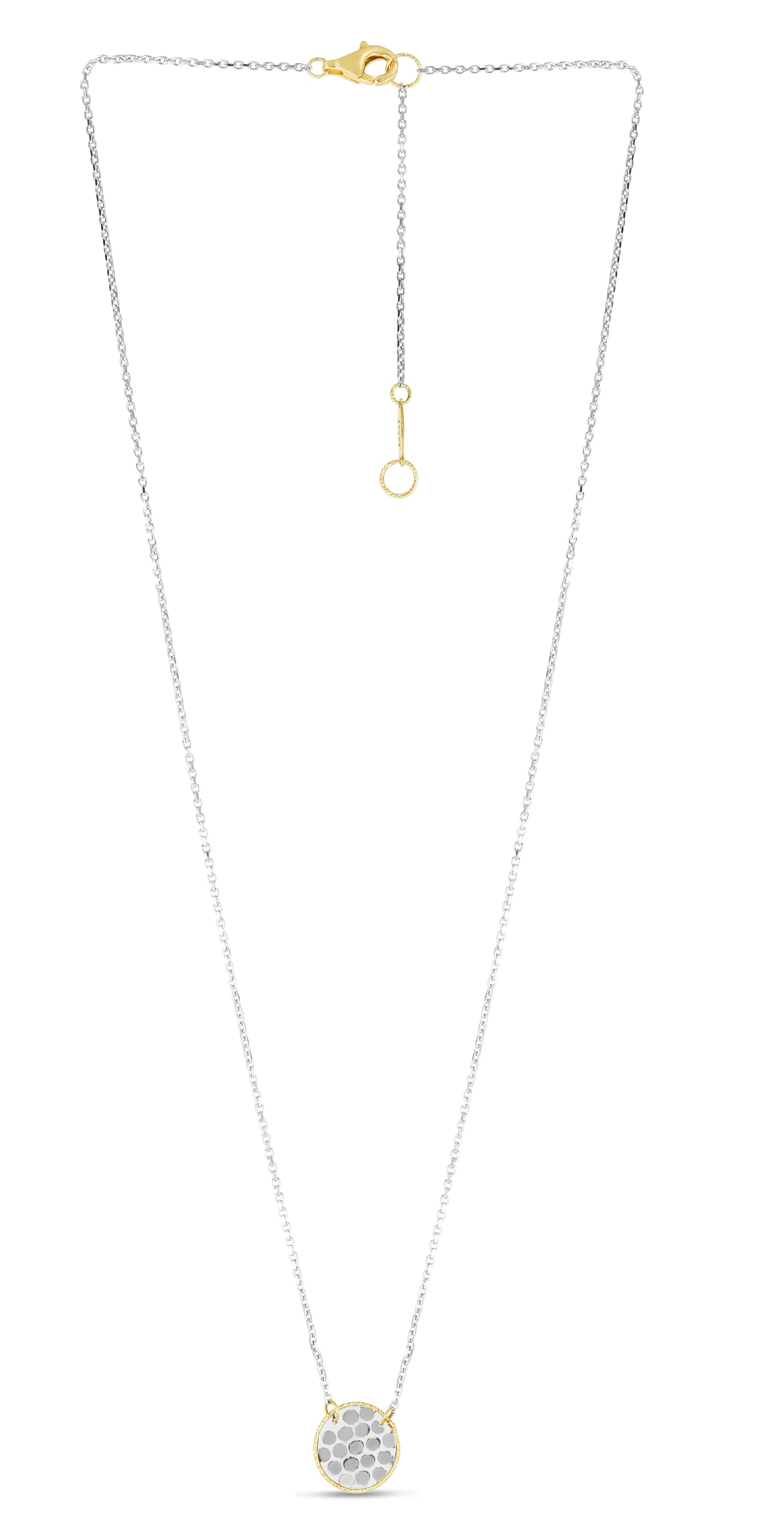 14K Confetti Round Disc Necklace (8210047303910) (10220868862145)