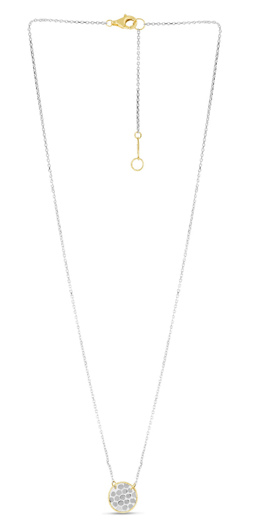 14K Confetti Round Disc Necklace (8210047303910) (10220868862145)