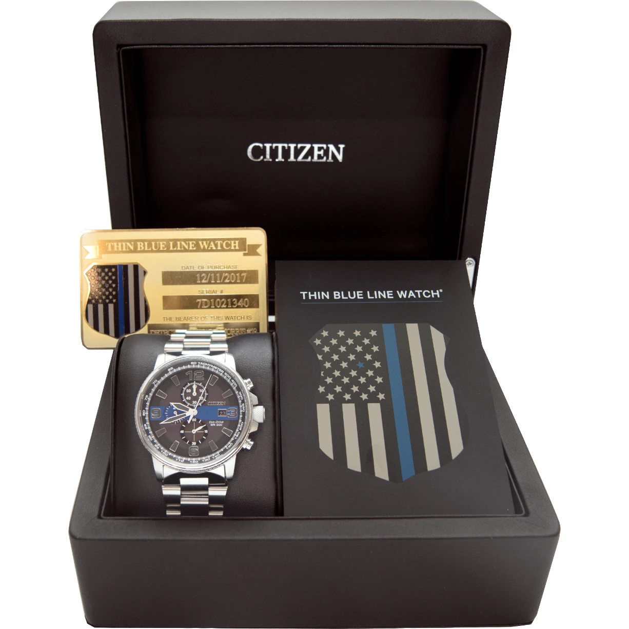 Men's Thin Blue Line Box Set Citizen Watch (4781542244396) (10221088735425)