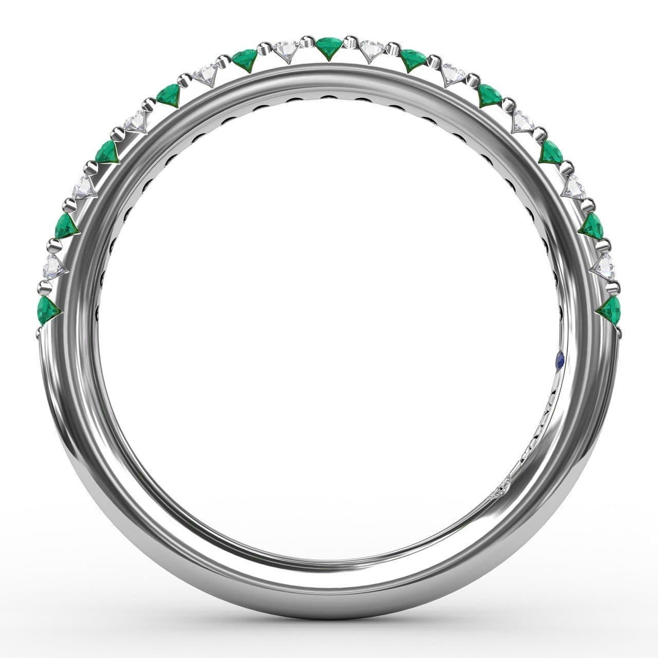 Delicate Emerald Shared Prong Anniversary Band (5551823487131) (10221026836673)