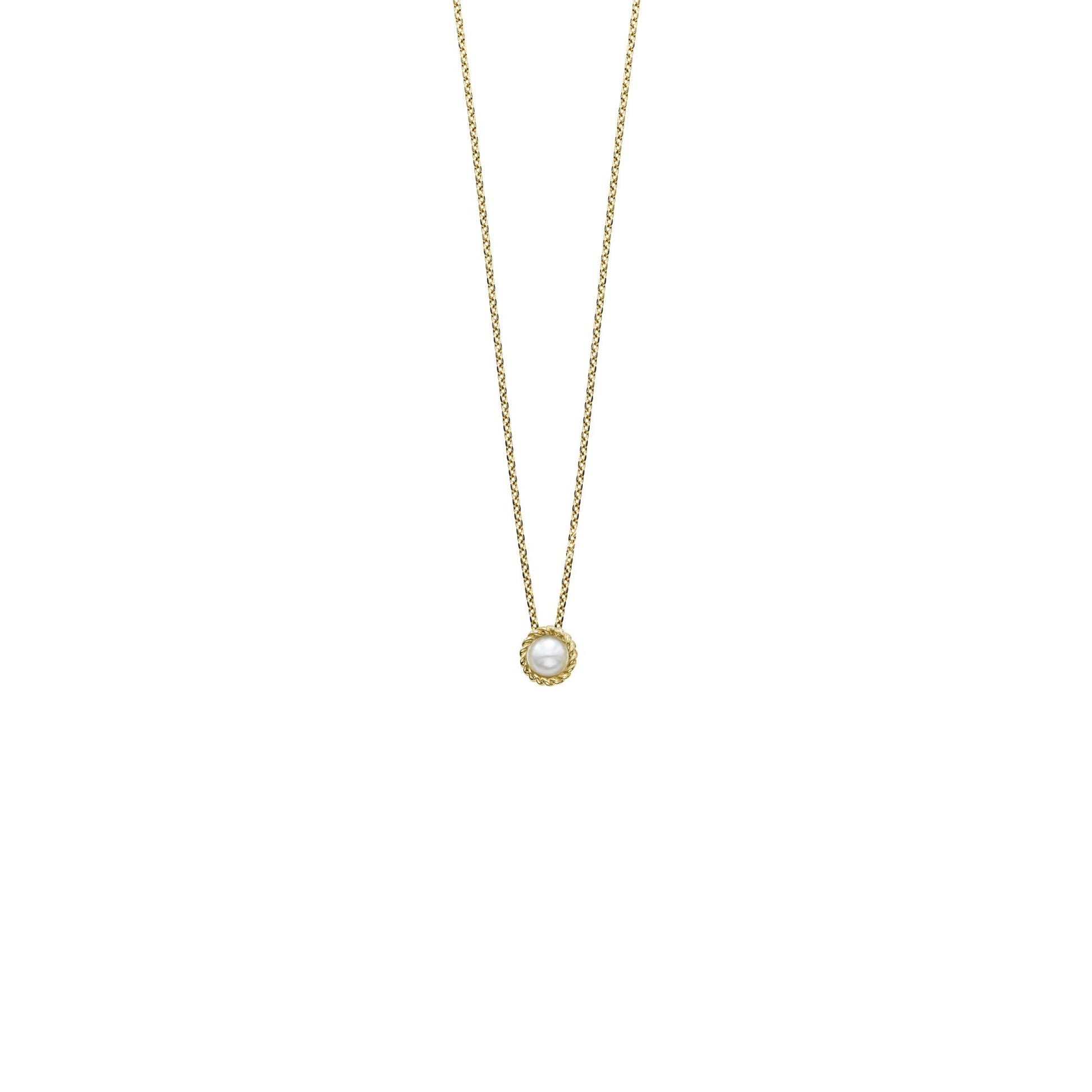 14K Gold Italian Cable Pearl Pendant (8210046484710) (10220869812417)