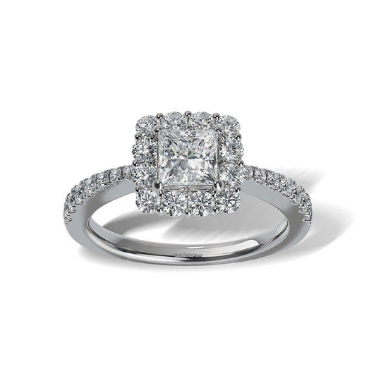 Lab Grown Diamond Halo Engagement Ring (8055183212774) (10220918145217)