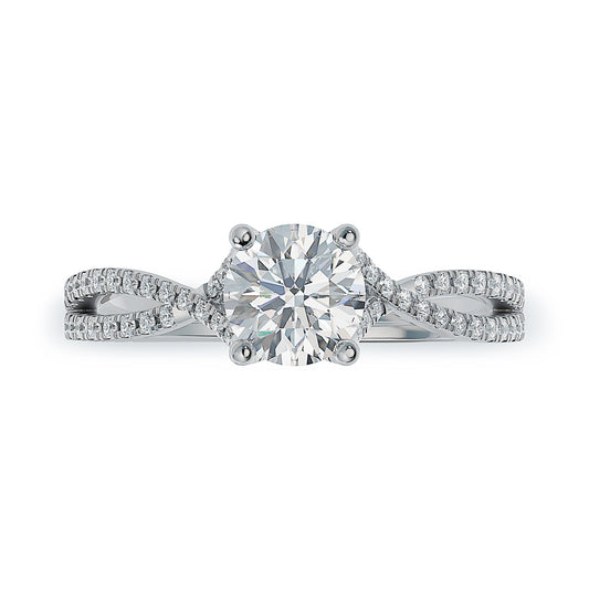 Lab Grown Diamond Engagamenet Ring (8055183311078) (10220916539585)