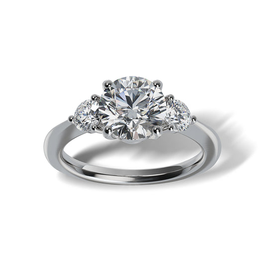 Lab Grown Diamond Three Stone Engagement Ring (8055183442150) (10220914049217)