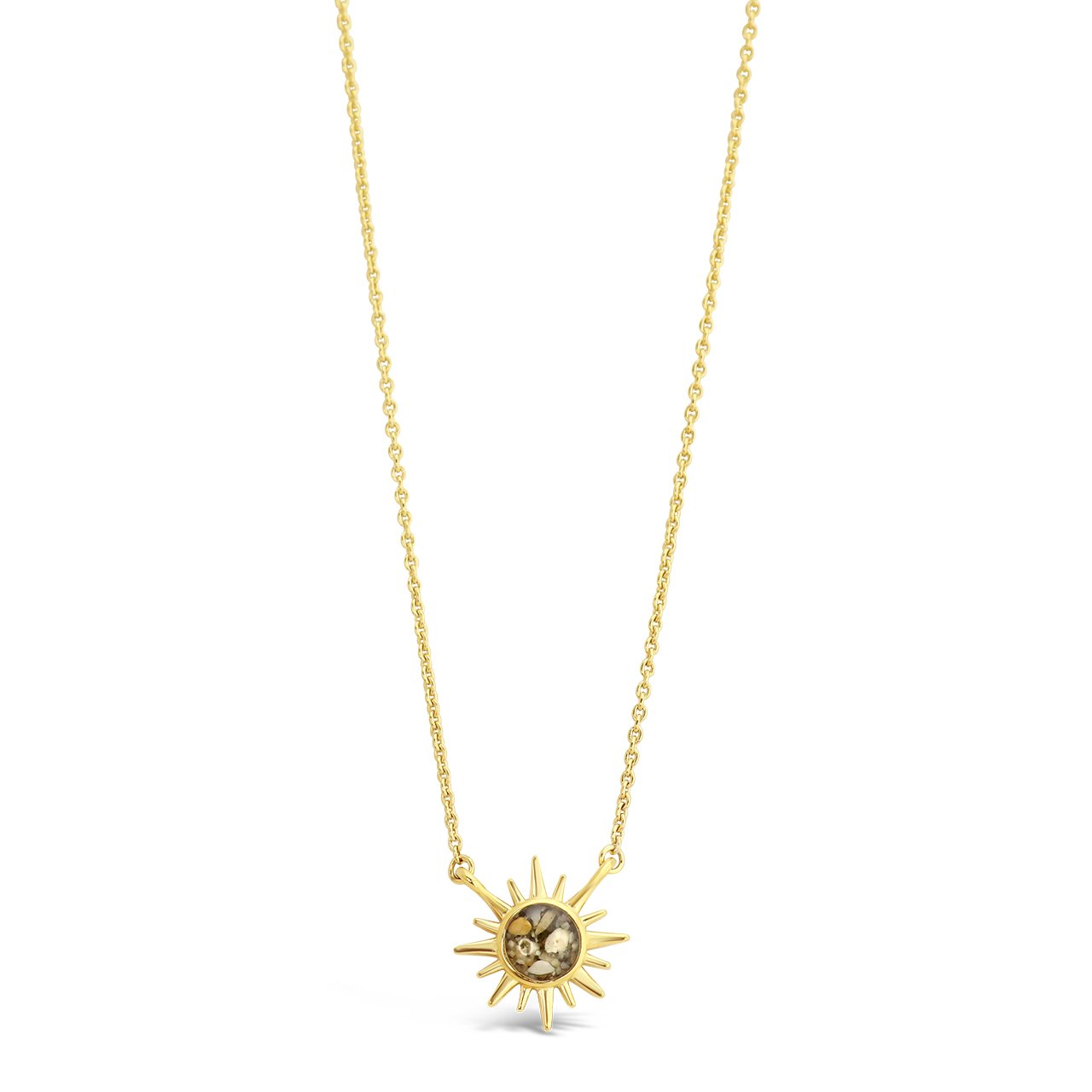 Dune 14K Gold Vermeil Delicate Sunburst Necklace (6967590682779) (10220945375425)