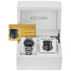 Lady's Thin Blue Line Box Set Citizen Watch (4781542113324) (10221088899265)